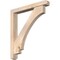 Ekena Millwork Imperial Craftsman Smooth Bracket w/ Offset Brace, Douglas Fir, 5 1/2"W x 40"D x 44"H BKT0604X40X44IMP04SDF - alternate 1